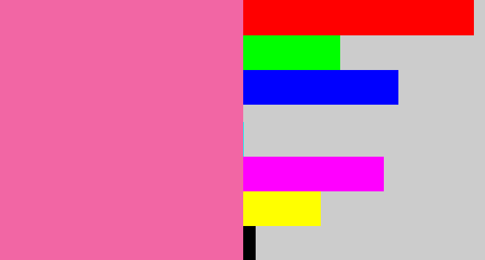 Hex color #f266a4 - medium pink