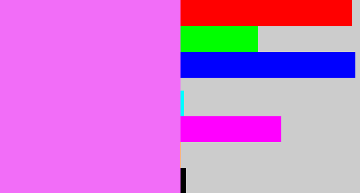 Hex color #f26df8 - light magenta