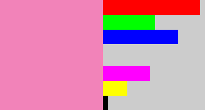 Hex color #f283b9 - pink