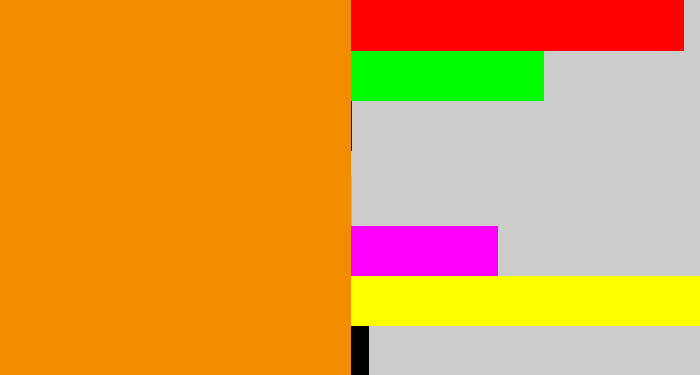 Hex color #f28d00 - tangerine