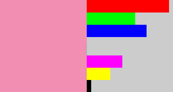 Hex color #f28eb1 - pinky