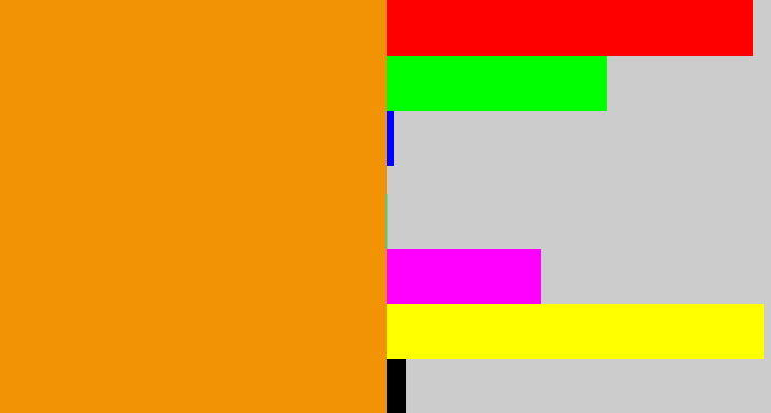 Hex color #f29205 - tangerine