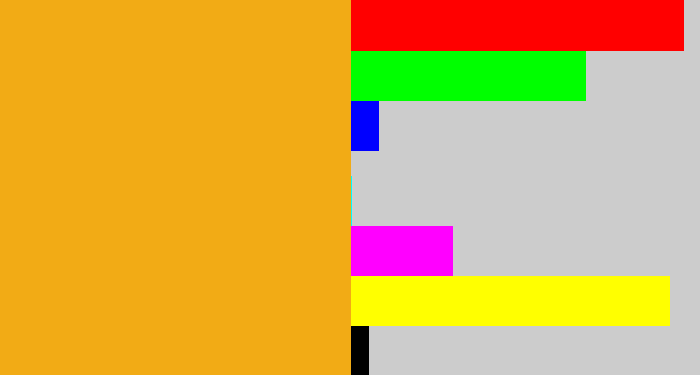 Hex color #f2ab15 - squash