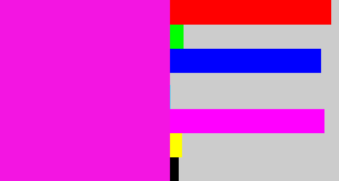 Hex color #f315e2 - pink/purple