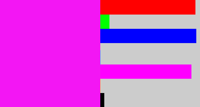 Hex color #f316f4 - pink/purple