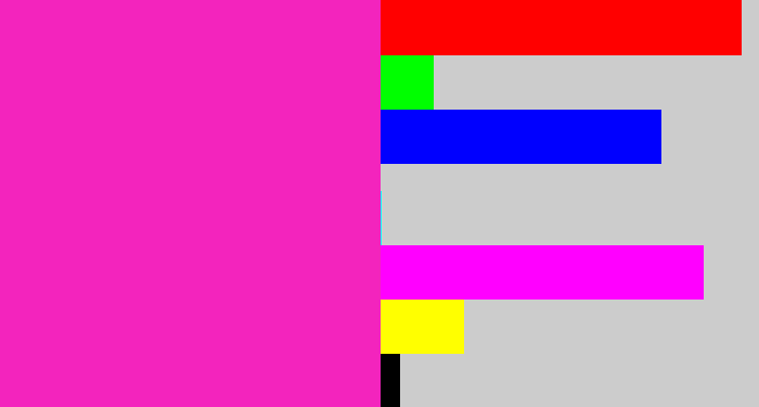 Hex color #f324bd - hot magenta