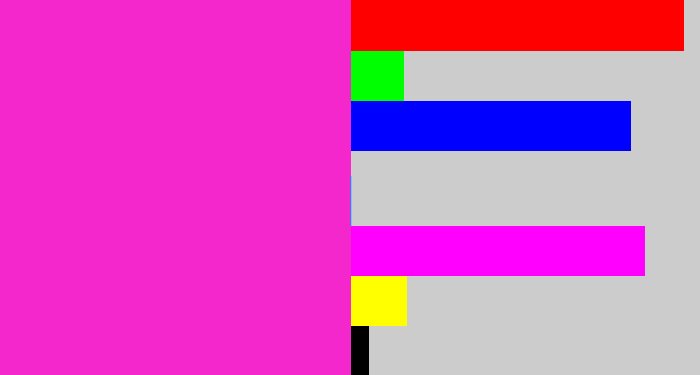 Hex color #f327cb - pink/purple