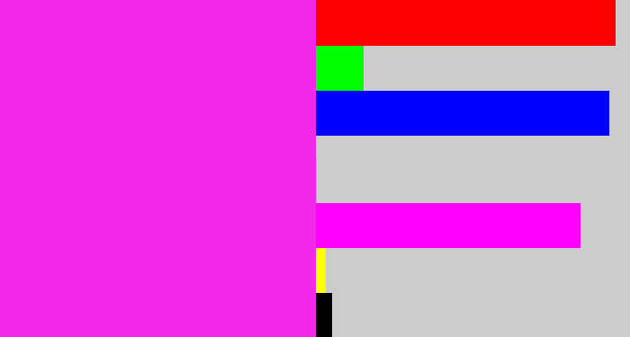 Hex color #f327ec - pink/purple