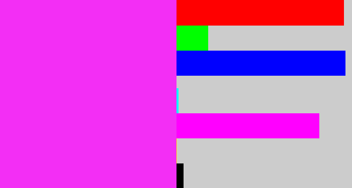 Hex color #f32ef5 - pink/purple