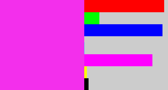 Hex color #f32fec - pink/purple