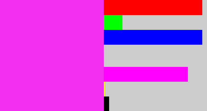 Hex color #f32ff1 - pink/purple
