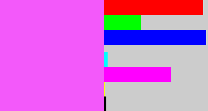 Hex color #f359fa - light magenta