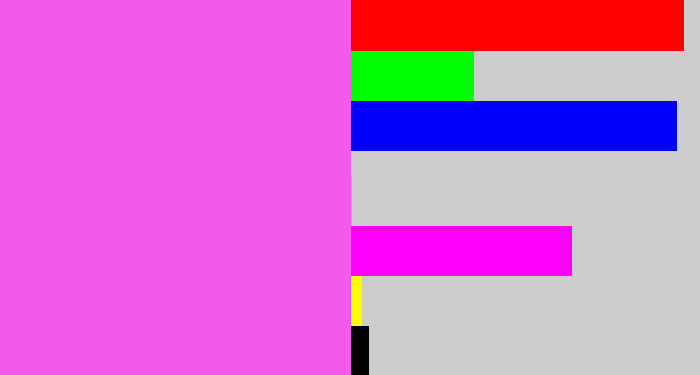 Hex color #f35aec - light magenta