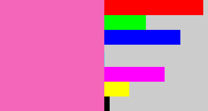 Hex color #f366b9 - bubblegum