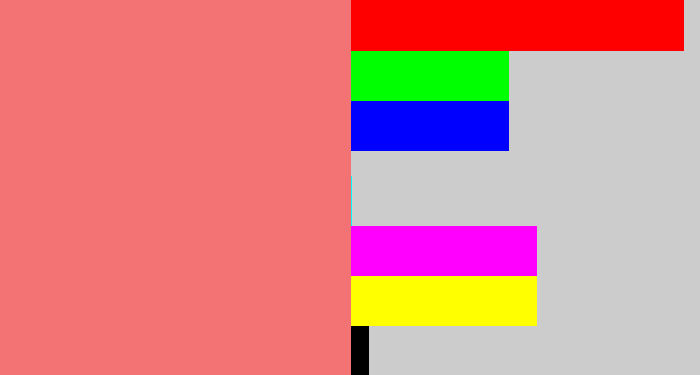 Hex color #f37273 - salmon
