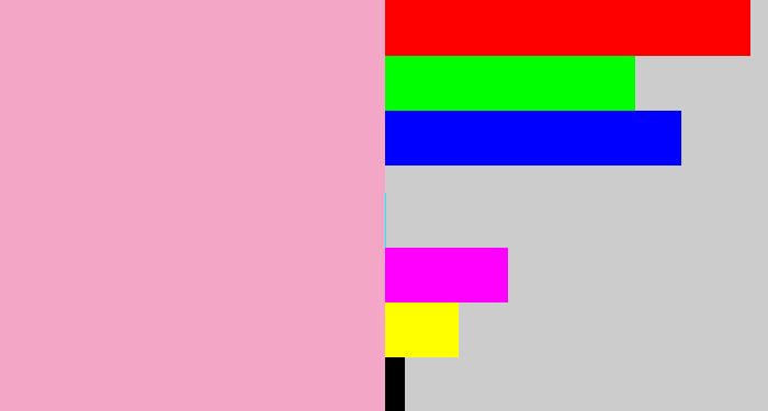 Hex color #f3a6c5 - soft pink