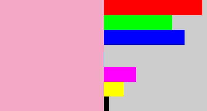 Hex color #f3a8c6 - soft pink