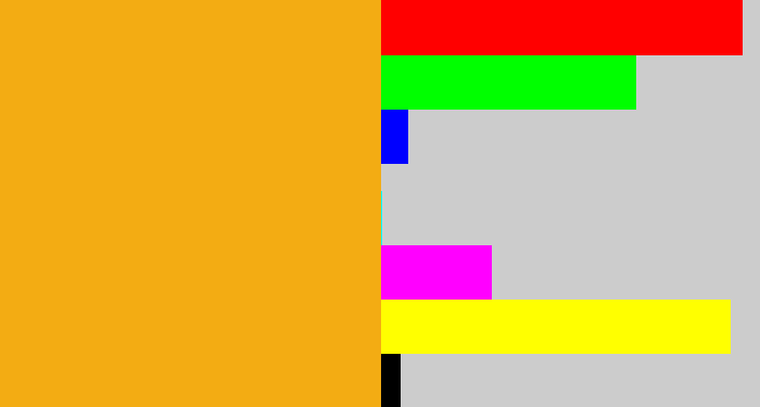 Hex color #f3ac13 - squash