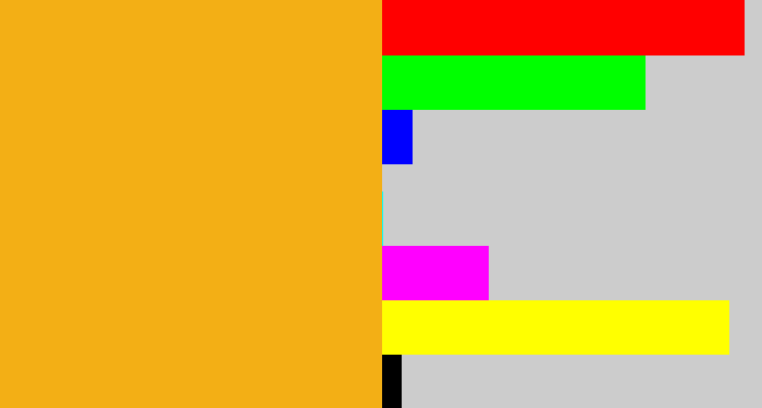 Hex color #f3af15 - squash