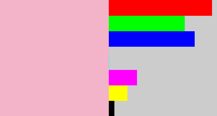 Hex color #f3b3c9 - baby pink