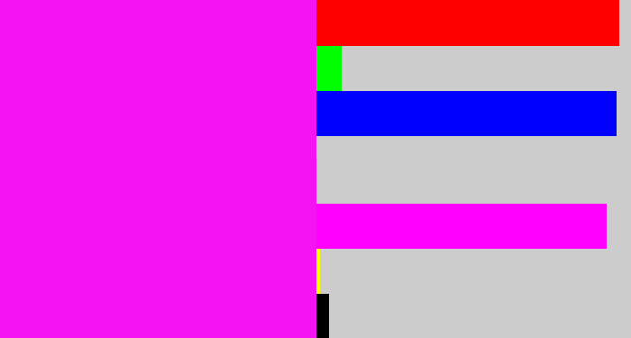Hex color #f414f1 - pink/purple
