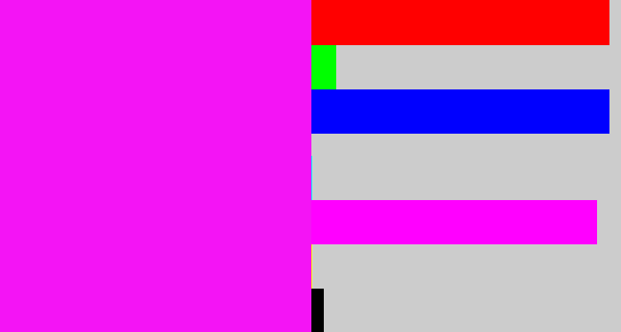 Hex color #f414f5 - pink/purple