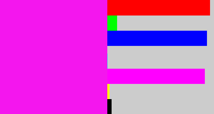 Hex color #f416ee - pink/purple