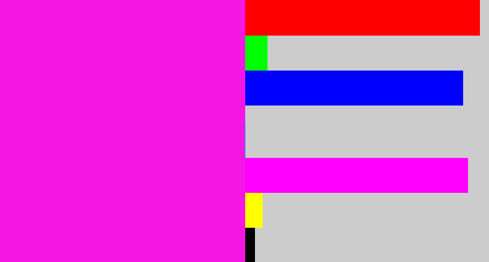 Hex color #f417e4 - pink/purple