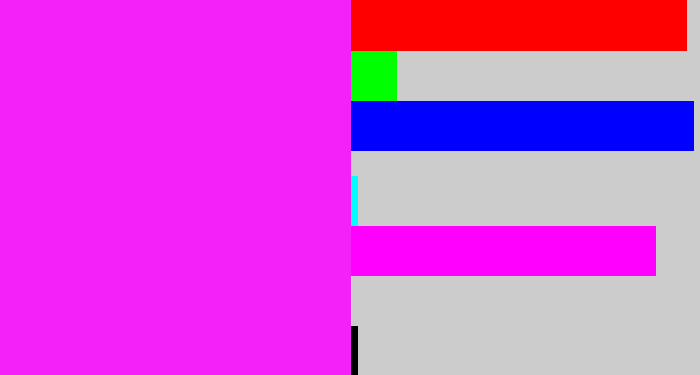 Hex color #f421f9 - pink/purple