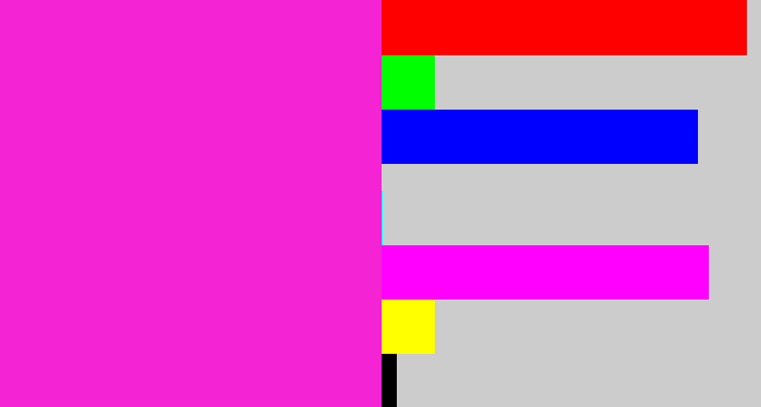 Hex color #f423d3 - pink/purple