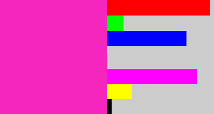Hex color #f426bd - hot magenta