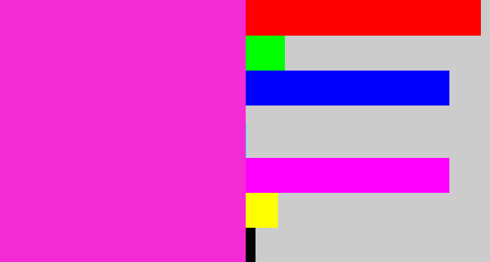 Hex color #f42ad4 - pink/purple