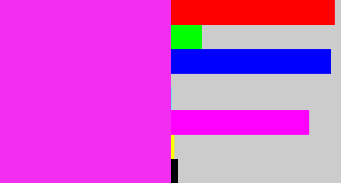 Hex color #f42ef0 - pink/purple