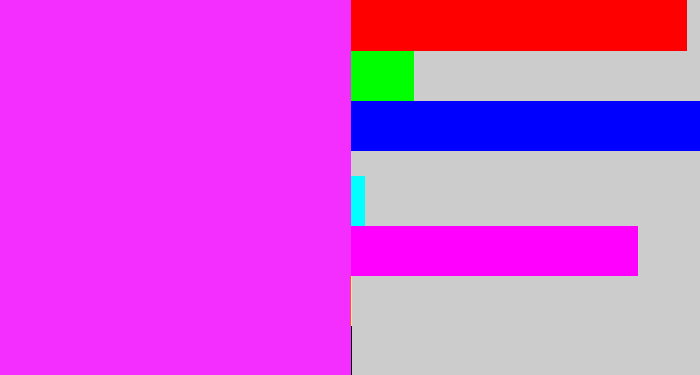Hex color #f42efe - pink/purple