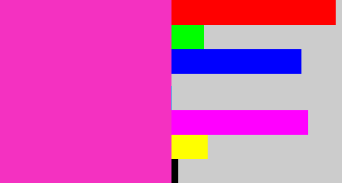 Hex color #f431c1 - purple pink
