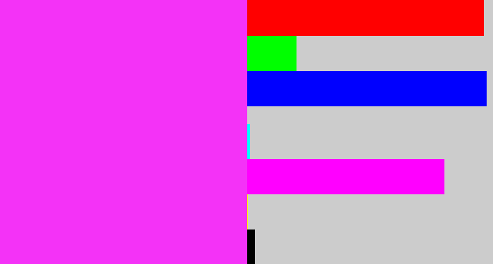 Hex color #f432f7 - pink/purple