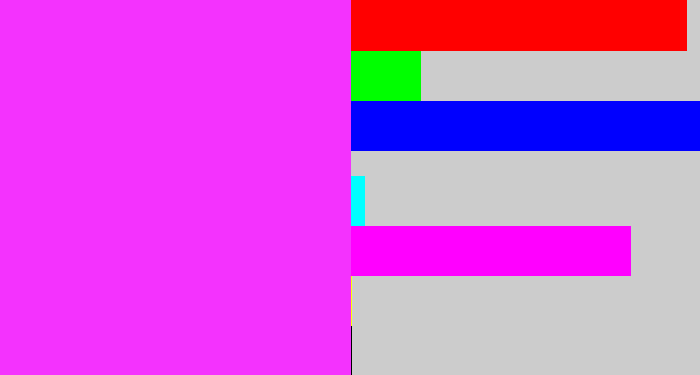 Hex color #f432fe - pink/purple