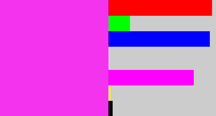 Hex color #f433ef - pink/purple