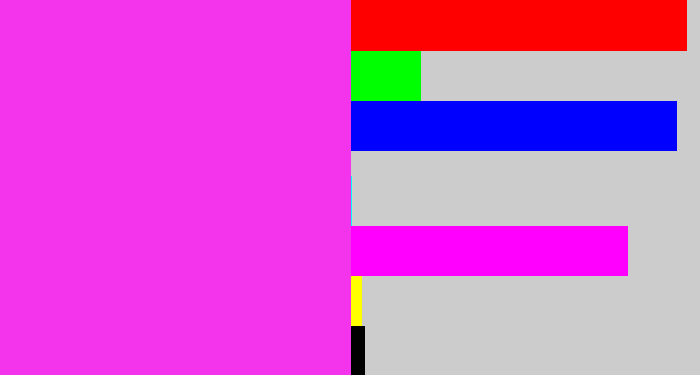 Hex color #f434ed - pink/purple