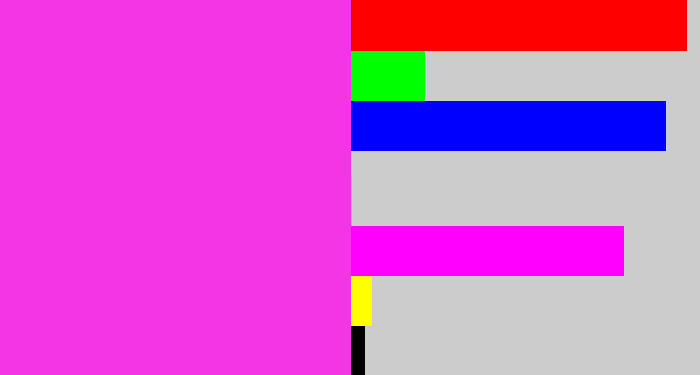 Hex color #f435e5 - pink/purple