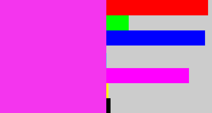 Hex color #f435ee - pink/purple
