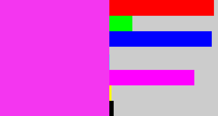 Hex color #f436f0 - pink/purple