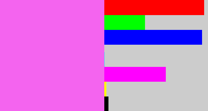 Hex color #f464ef - light magenta