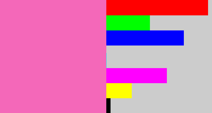 Hex color #f468b9 - bubblegum