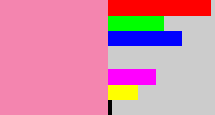 Hex color #f485af - pinky