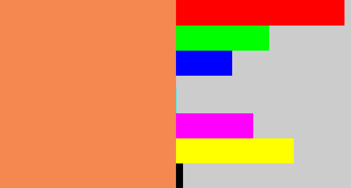 Hex color #f48851 - orangish