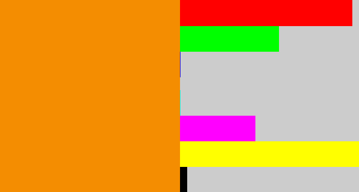 Hex color #f48d01 - tangerine