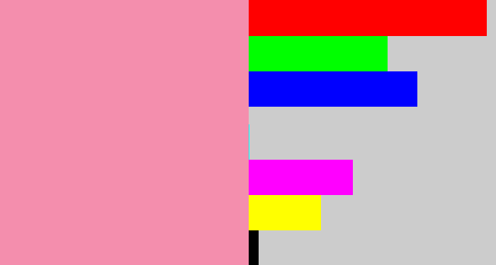 Hex color #f48ead - pinky