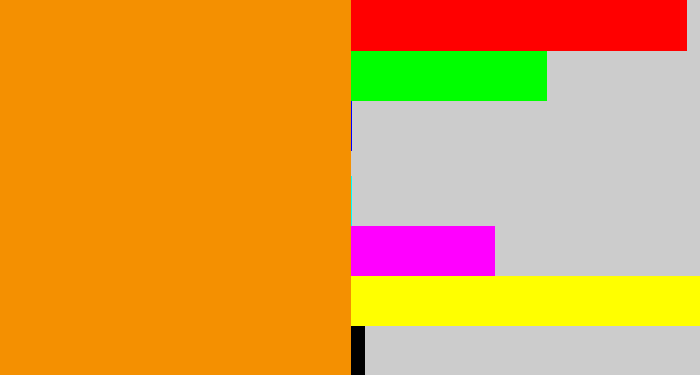 Hex color #f49001 - tangerine