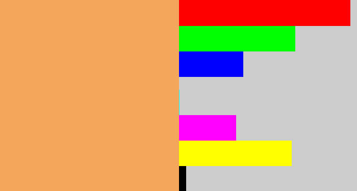 Hex color #f4a75b - pale orange